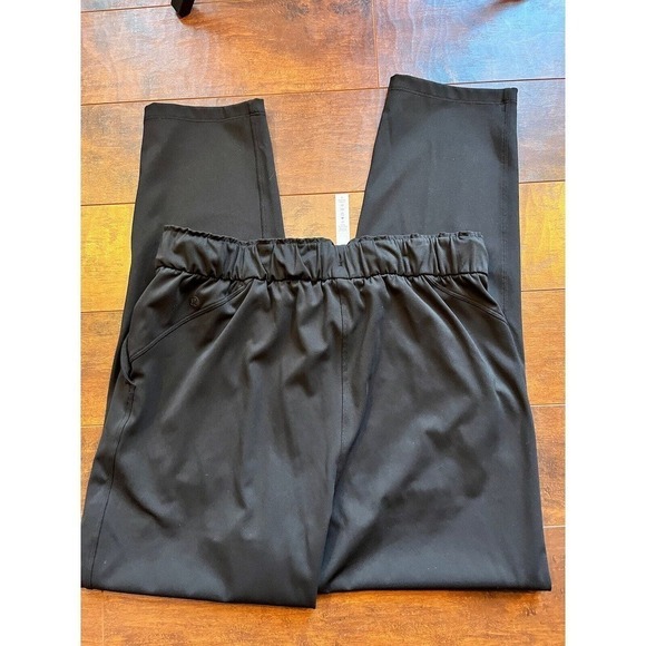Lululemon Keep Moving Pants 10 Black 7/8 High Rise Nulu Sweat Wick Drawcord - Picture 7 of 8